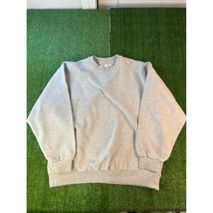 Vintage Russell Athletic Sweatshirt Mens XL Gray Crew Neck Blank Made In USA